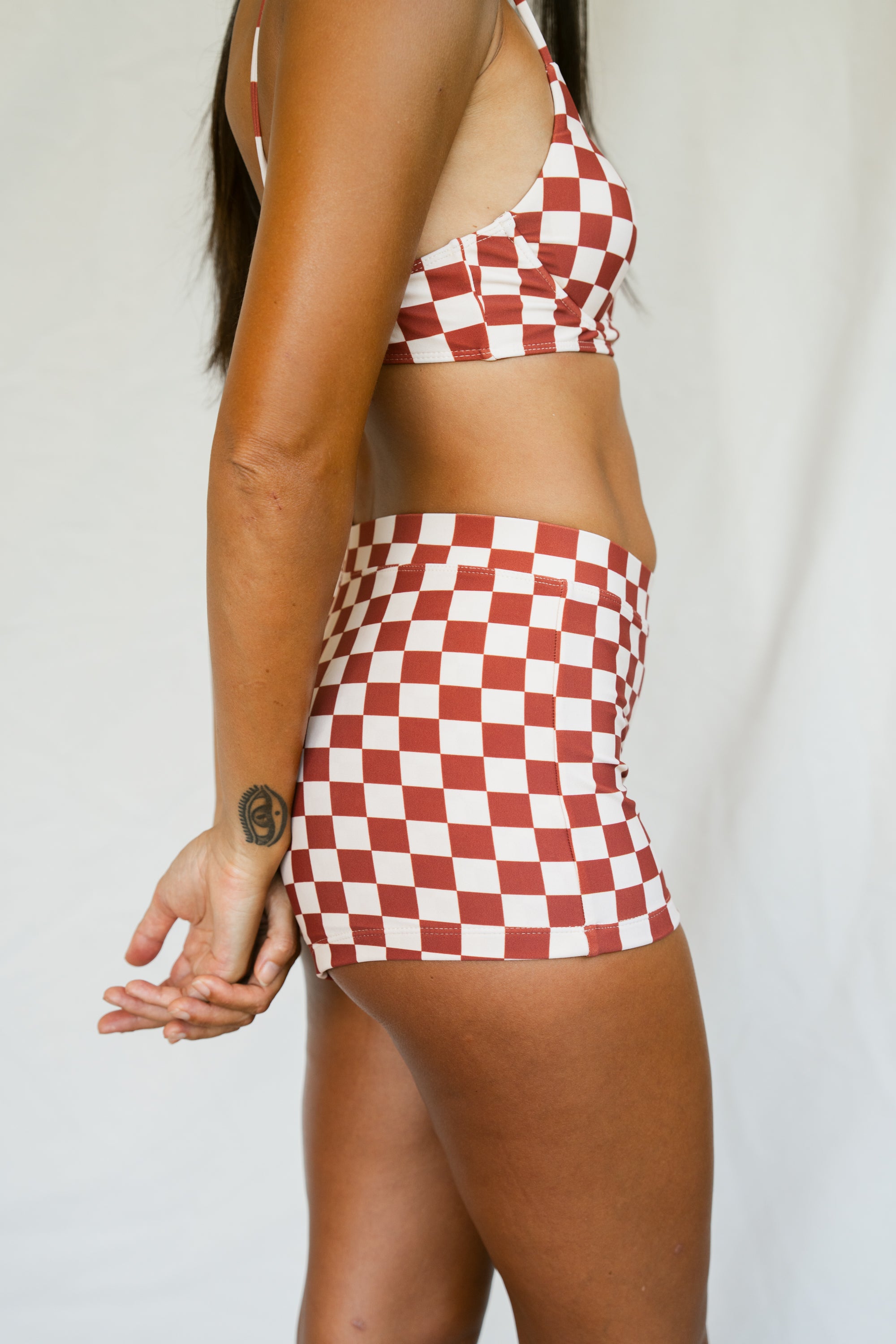 Josie Marfa Check Print Boyshorts